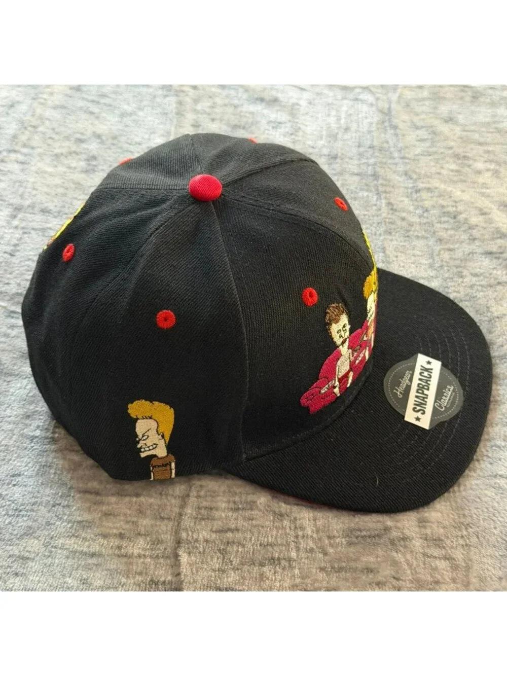 Headgear Classics Beavis and Butt-Head MTV Snapback Hat Men's One Size Black